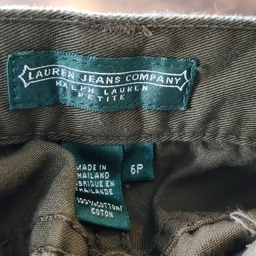 Lauren Jeans Company Ralph Lauren Classic Midcalf pants Green - Picture 7 of 8